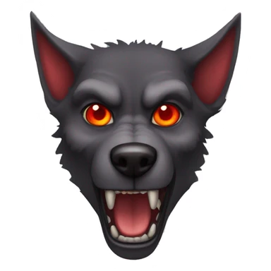 Werewolf red eyes sticker