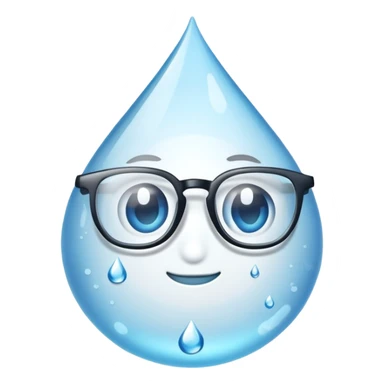Agua con lentes  sticker