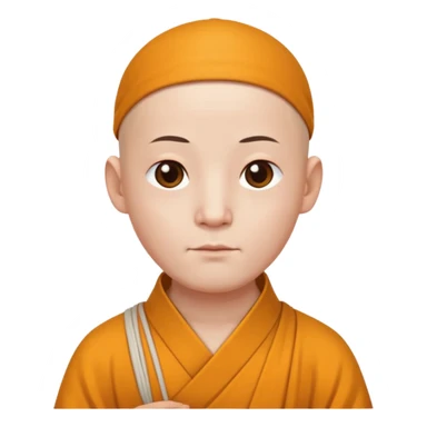 Chinese monk  sticker