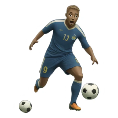 halland comemorando gol sticker