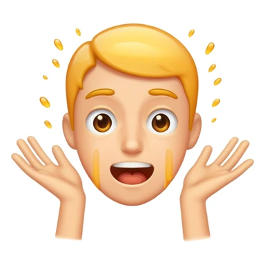 A person so exited they are sick  sticker