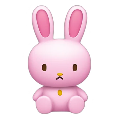 Pink Miffy sticker