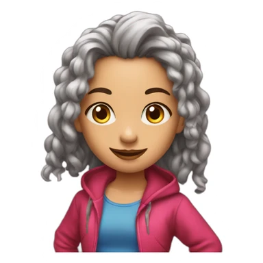 Dansend meisje streetdance sticker