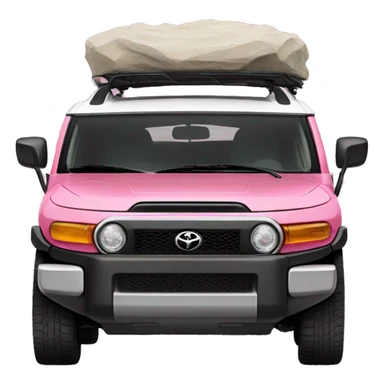 Pink Toyota FJ cruiser sticker