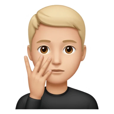 estas seguro preguntado  con mano en la cara de seguridad sticker