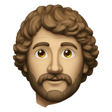 virgilio divina commedia con corna d'alloro sticker