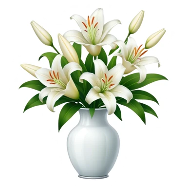 Lilies In vase sticker