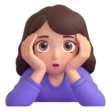 girl rolling eyes sticker