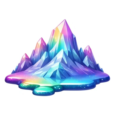 Iridescent big giant glistening glossy sparkly shiny glittery scenery  sticker