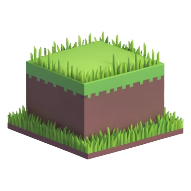 Minecraft grass block sticker