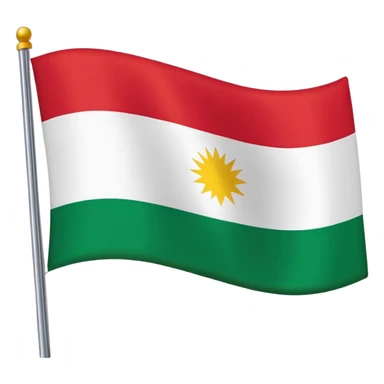 full screen kurdistan flag sticker