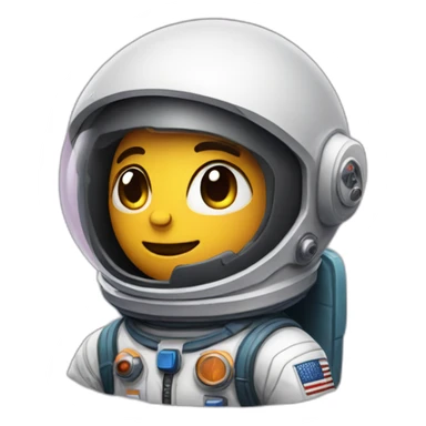 astronaut from the among us game sticker