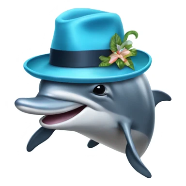 Dolphin with a fedora’s  sticker