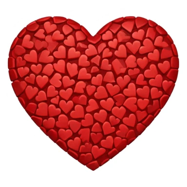 Heart camuflage sticker