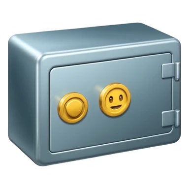 safe deposit box in a bank sticker