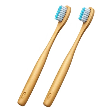 Bamboo toothbrush sticker