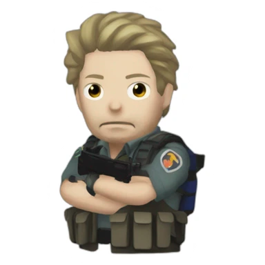 Resident Evil 6 Piers sticker
