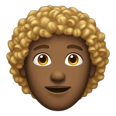 male-curly-hair sticker
