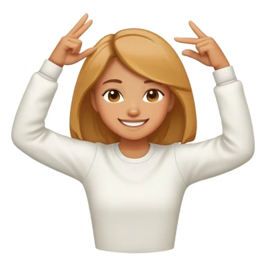 girl dabbing sticker