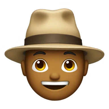 Me wearing a hat sticker