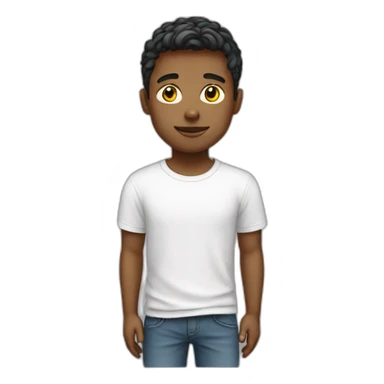 white boy wearing a t shirt sticker