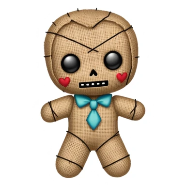 voodoo doll sticker