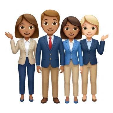 corporate social responsibility for large enterprise team but not wearing formal sticker