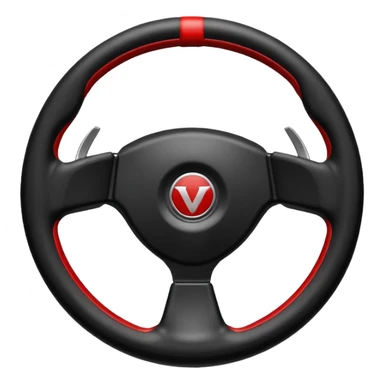 volante de racing sin logo sticker