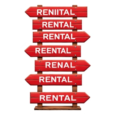 Rent sticker