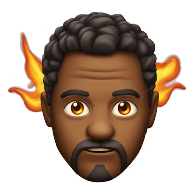 Diabo con ojos de fuego sticker