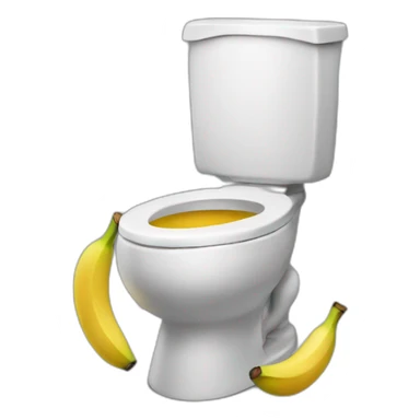 Toilet banana sticker