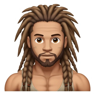 Homme muscler avec des tresses  sticker