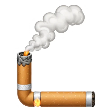 Cigarette smoking sticker
