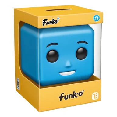 La caja de un funko sticker