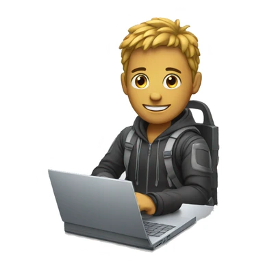 cybersportsman with laptop sticker