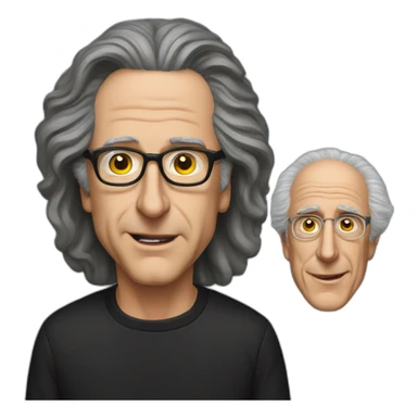 Richard lewis Larry david sticker