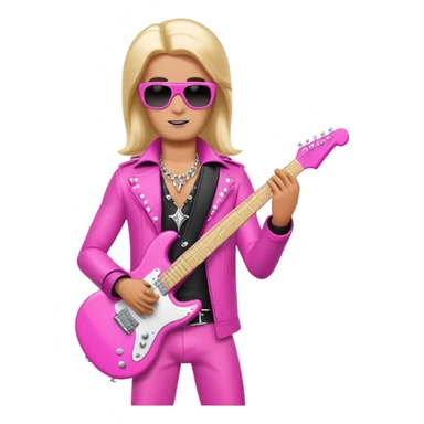 rockstar  Barbie man  sticker