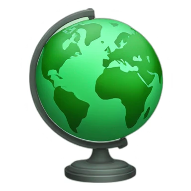 green-globe sticker