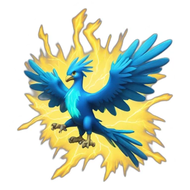 Phoenix with yellow lightning bolt sticker