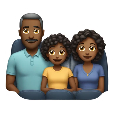 family in the cinema  sticker