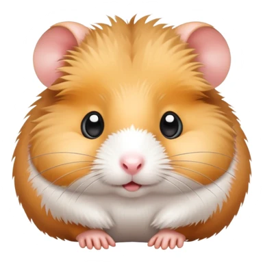 Hamster with big eye lashes  sticker