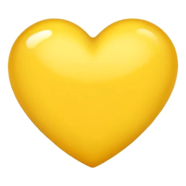 coração amarelo sticker