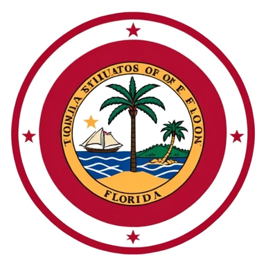 Florida state flag sticker
