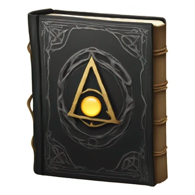 Black grimoire book sticker