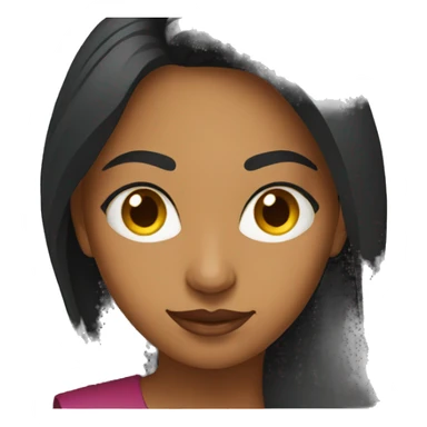 indian women focused on laptop sticker