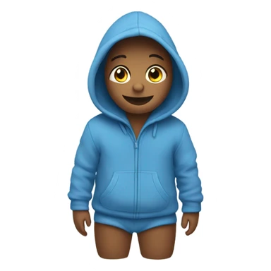 Children’s warm blue jumpsuit sticker