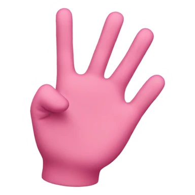 This emoji 👋 but in pink sticker