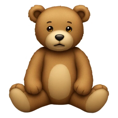 Light brown teddy bear sticker