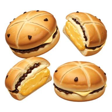 buns and scones in one package sticker