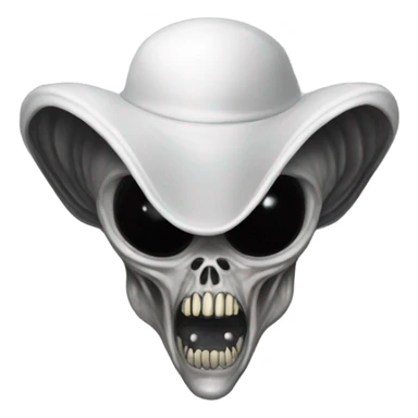 Alien xenomorph with Pimp Hat sticker